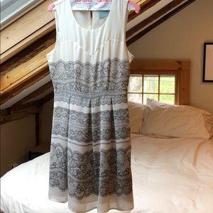 Ivory lace detail dress